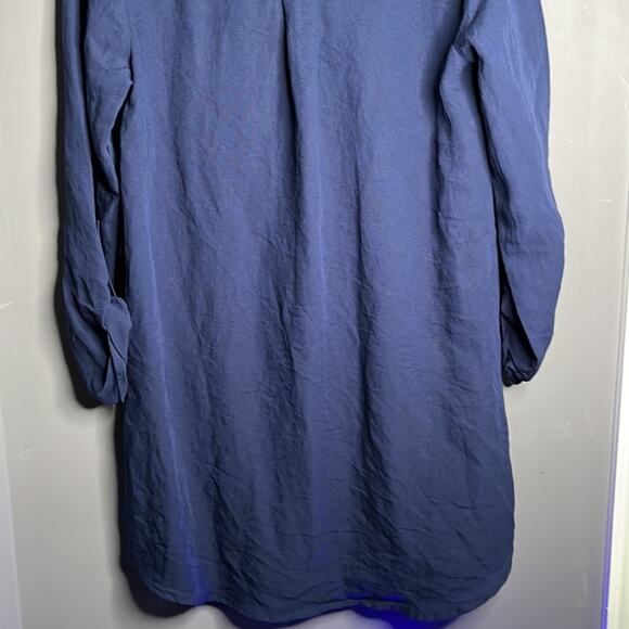 Day to Day Navy Blue Button Down Tunic Size Small - Picture 7 of 11